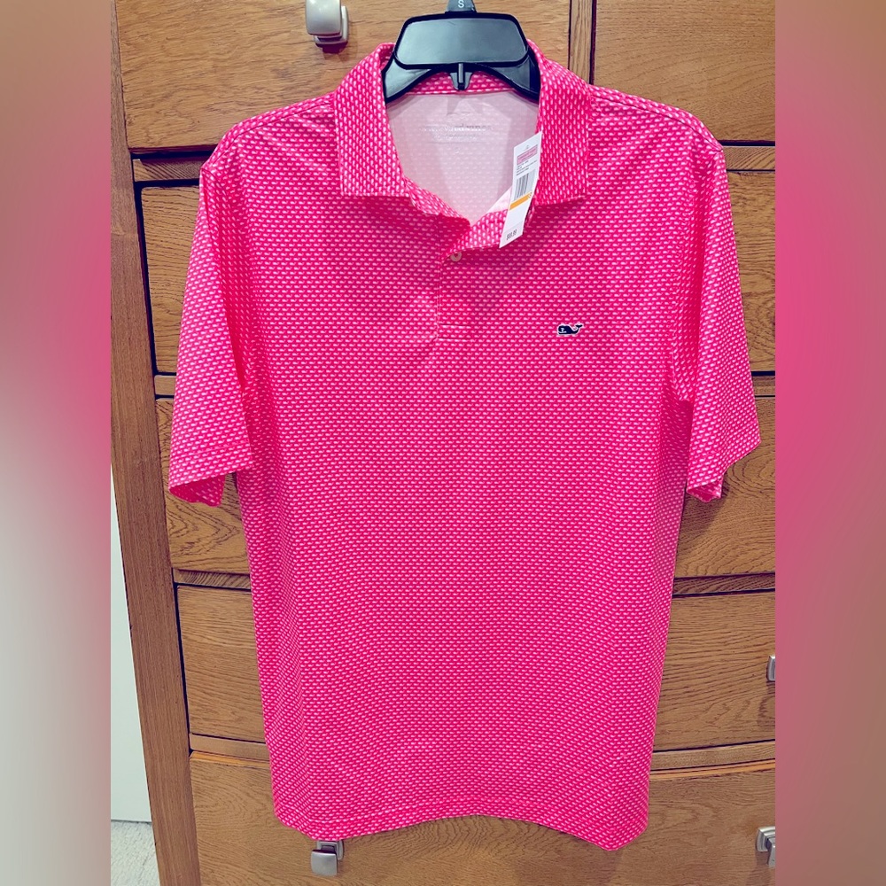 VINEYARD VINES NEW SMALL PINK PERFORMANCE POLO (CHECK FOR MORE IN MY CLOSET)